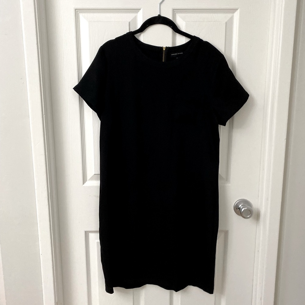 Adrienne Vittadini black shift dress, size 10